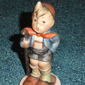 1950s "Little Hiker" Goebel Hummel Figurine #16 2/0 TMK2 FULL BEE Christmas Gift